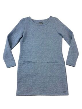 Joules quilted soft dress NEW Size 6 chambray blue soft long sleeve